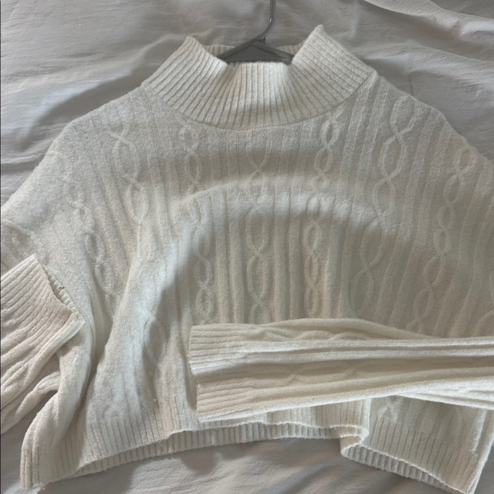 ALO Yoga Cream Cowl Neck Sweater